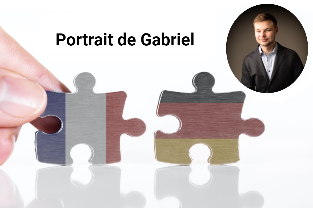 Portrait de Gabriel - musicien, linguiste et juriste franco-allemand Portrait de Gabriel - musicien, linguiste et juriste franco-allemand